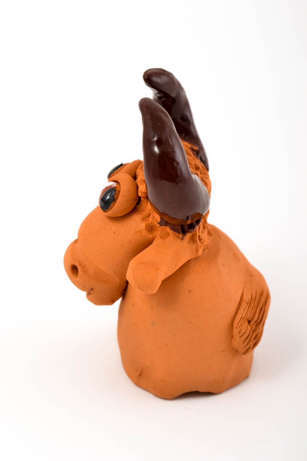 Torello in ceramica fatto a mano figurina divertente souvenir originale foto 4