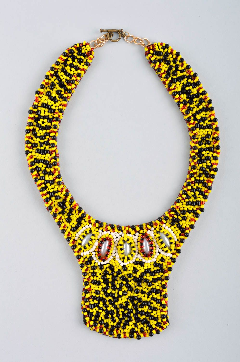 Collar de abalorios hecho a mano bisutería artesanal regalo original para mujer foto 2