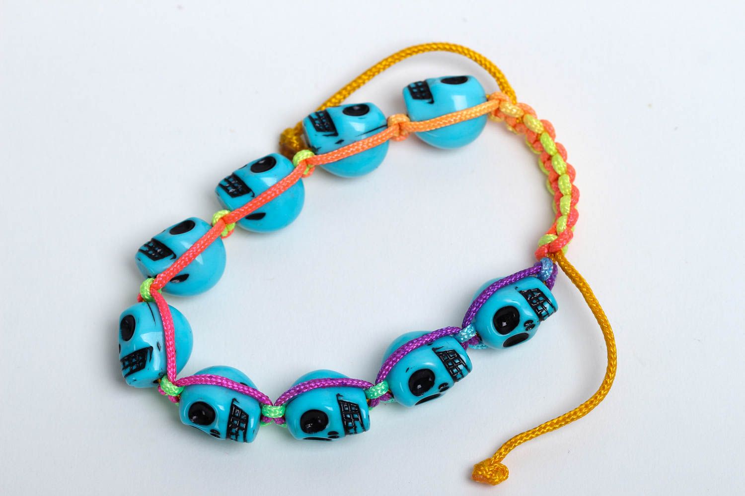 Handmade woven bracelet handmade jewelry beaded bracelet cord bracelet for girls photo 2