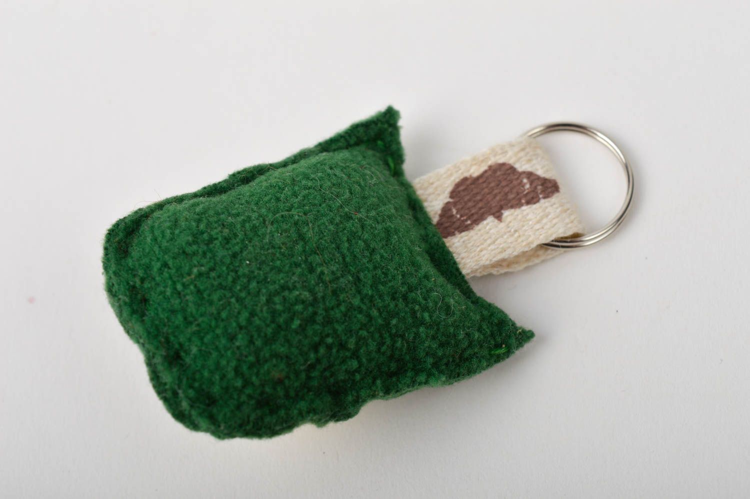 Handmade Schlüssel Anhänger grün Schlüssel Schmuck Geschenk für Frauen Eule  foto 5
