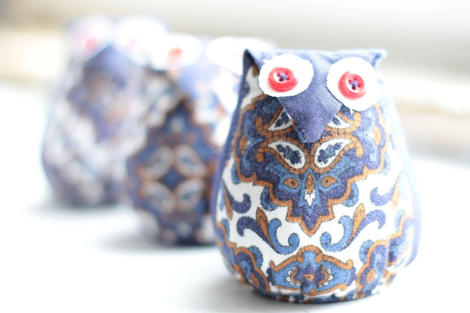 Handmade owl toy cute soft toy handmade toy beautiful toy for baby kids gift photo 1