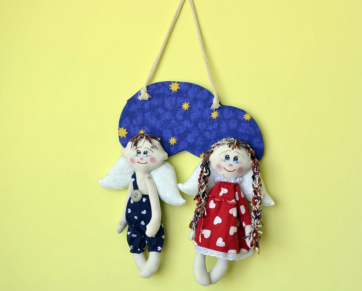 Pair of fabric toys Sweet couple photo 5