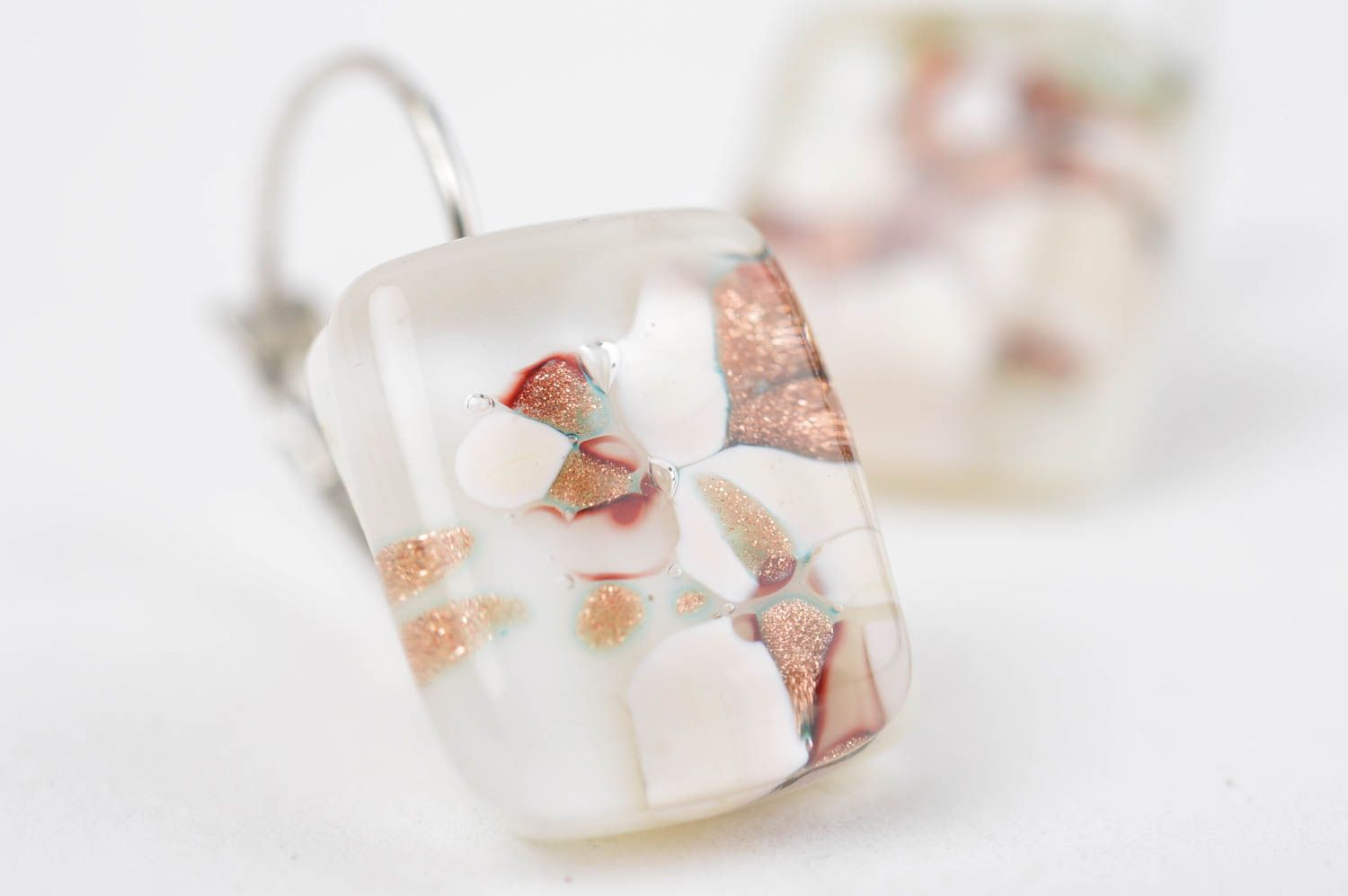 Pendientes de cristal bisutería hecha a mano regalo original para mujer foto 5