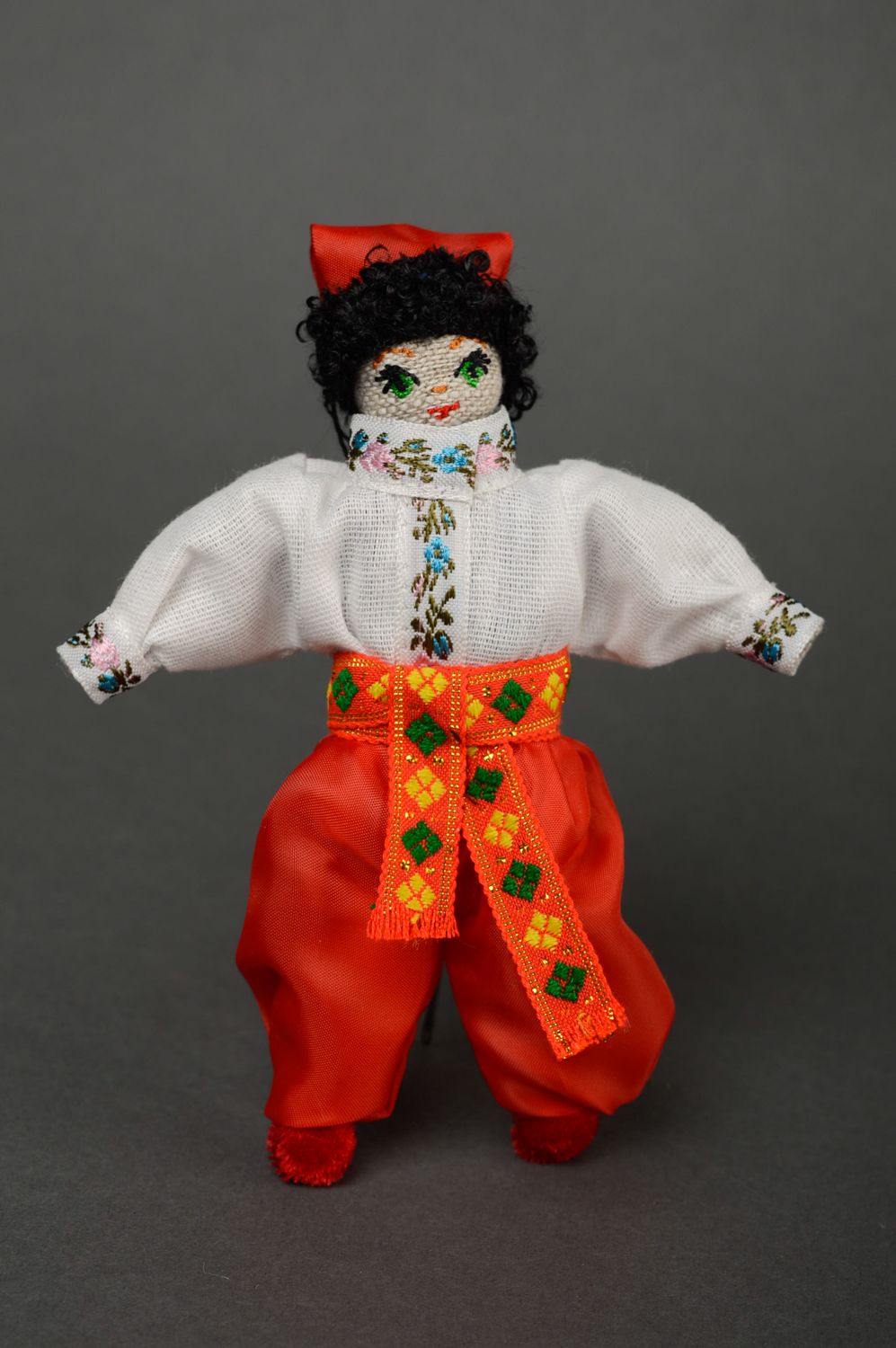 Handmade fabric designer doll Cossack photo 1