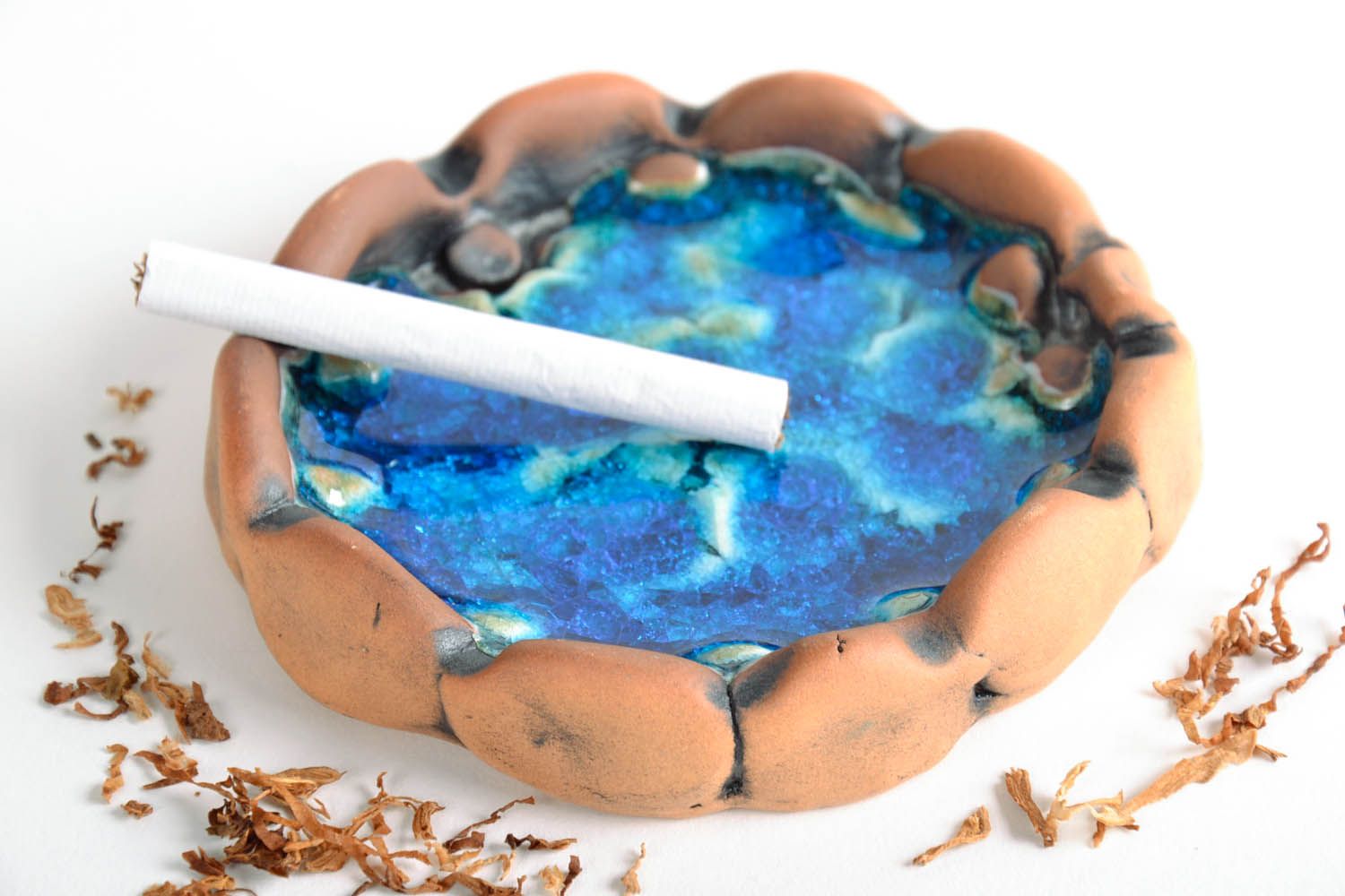 Glazed ceramic ashtray  photo 1