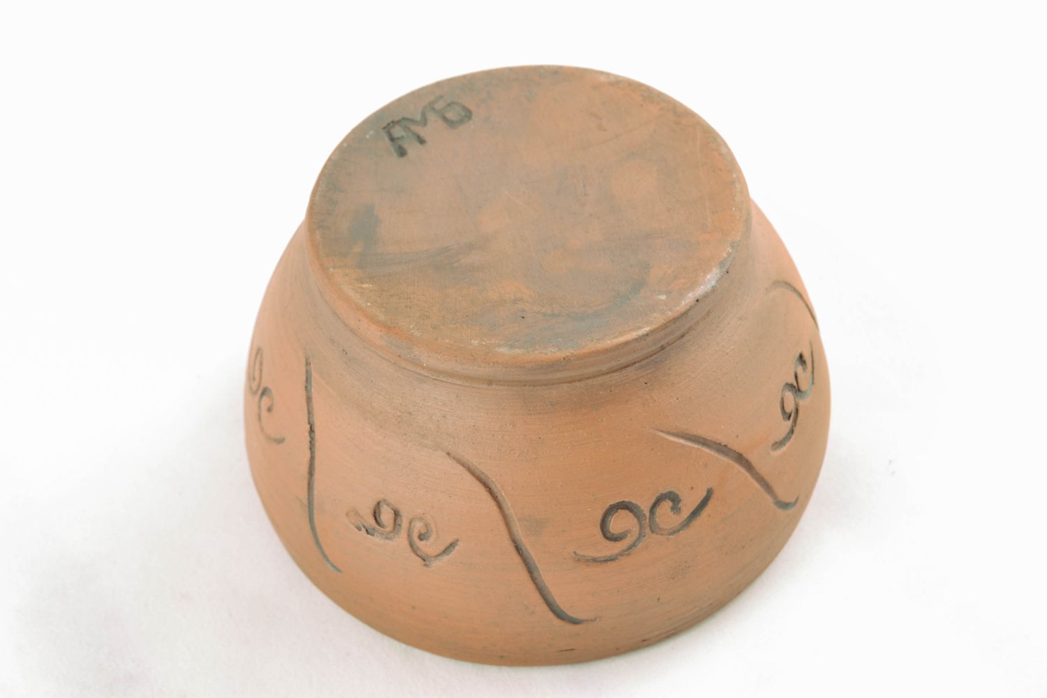 Clay bowl kilned with milk for 0,5 l photo 5