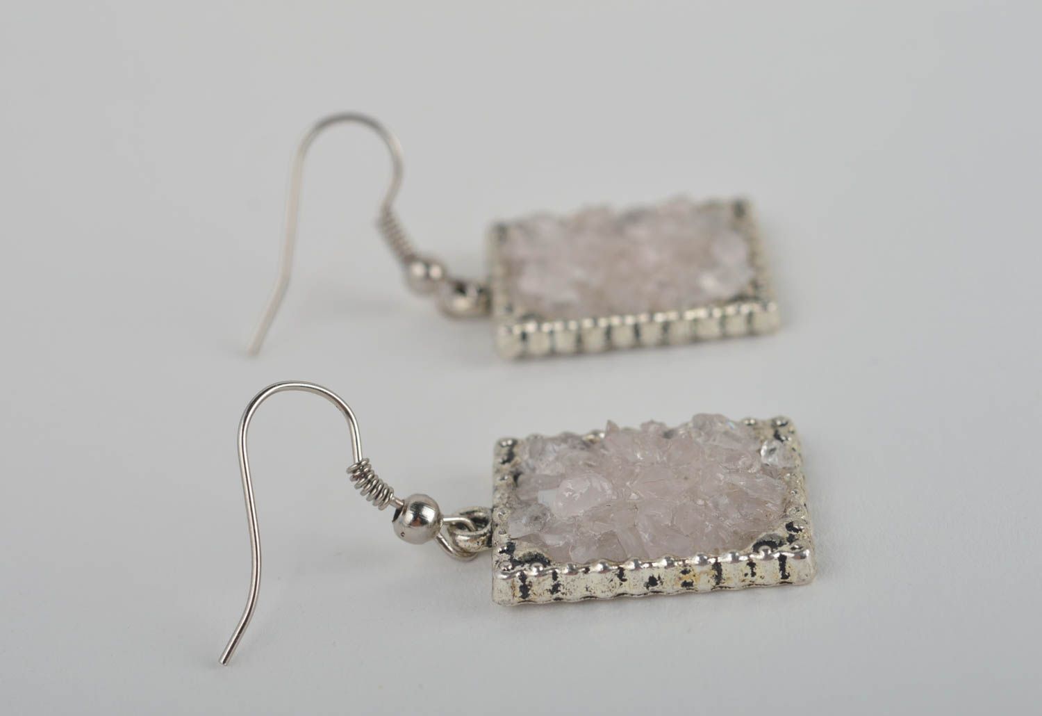 Beautiful handmade gemstone earrings beaded earrings accessories for girls  photo 3