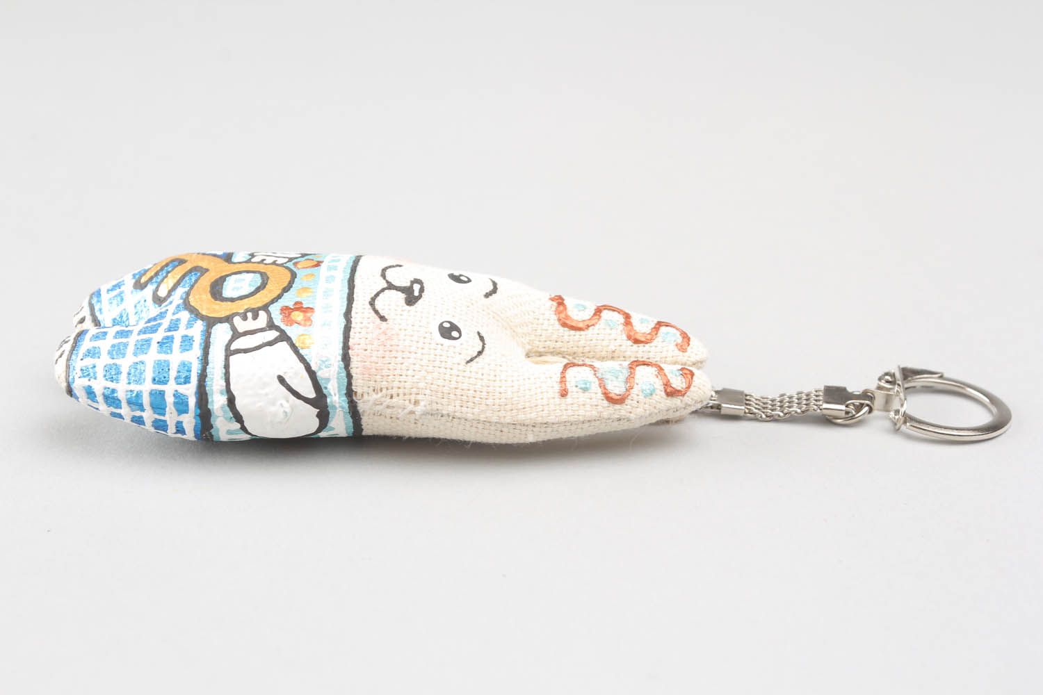 Hand painted soft keychain Little Hare photo 2