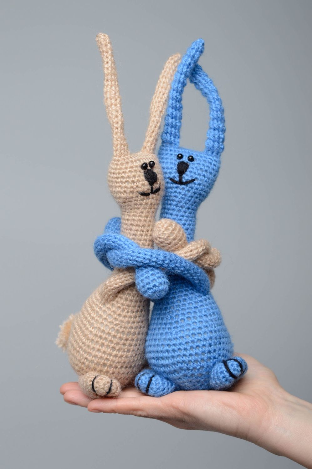 Soft crochet toys Hares Friends photo 4