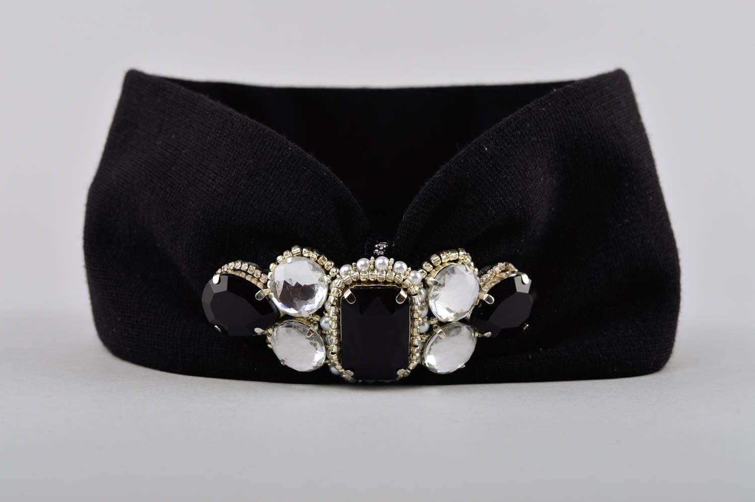 Handmade headband unusual designer accessories stylish beautiful jewelry photo 4