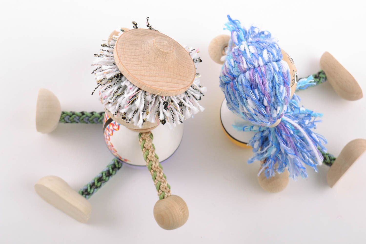 Деревянные эко игрушки ручной работы парные 2 шт из бука для детей или декора  фото 4