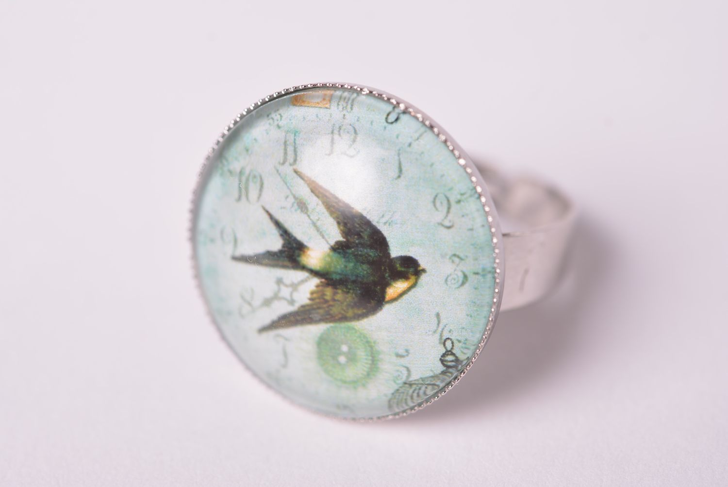 Handgefertigt Ring Damen hochwertiger Modeschmuck ausgefallener Ring schön foto 8