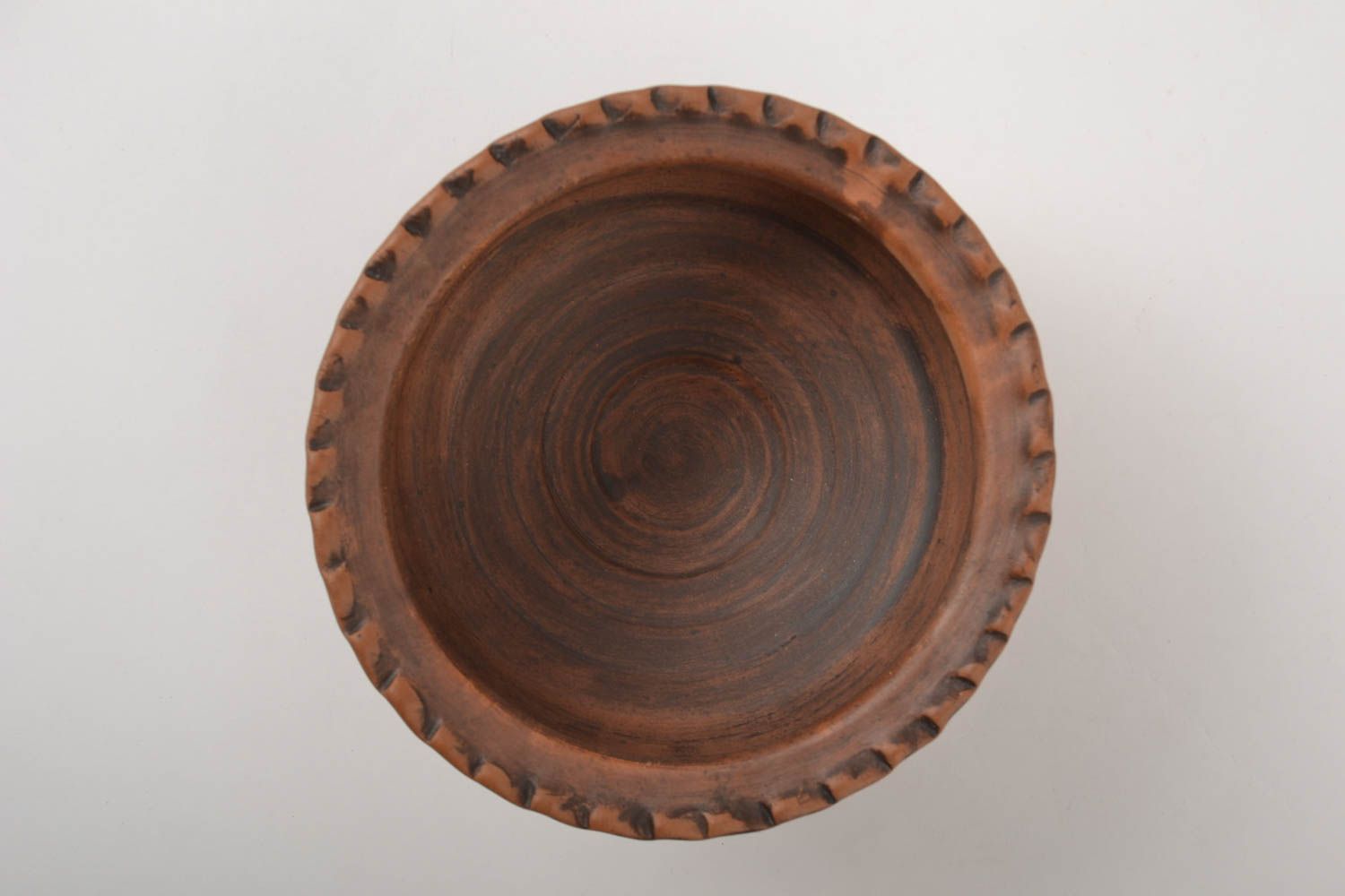 Керамическая миска ручной работы глиняная миска 1 л глиняная посуда с узором фото 4