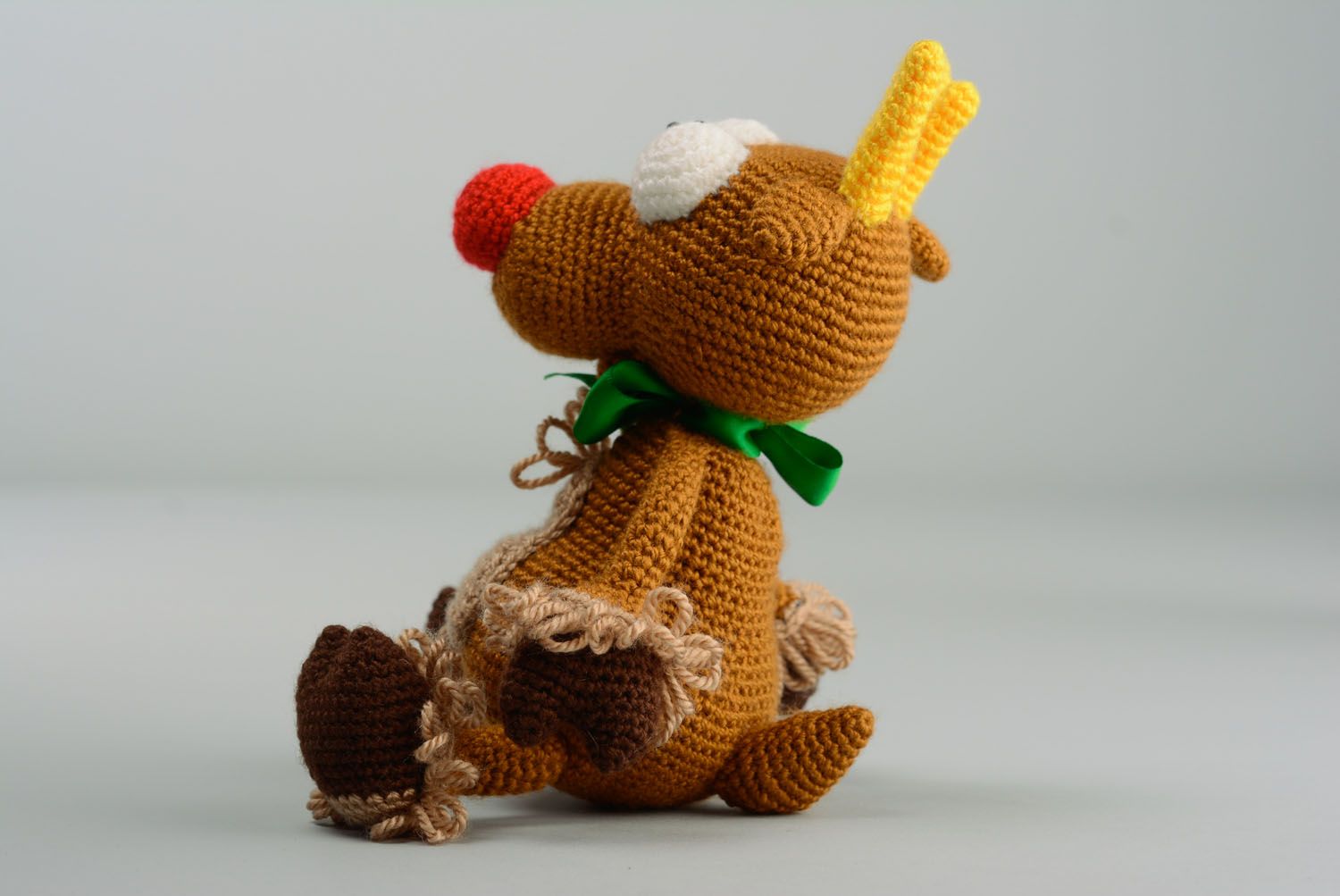 Cristmas crochet toy Rudolph Reindeer photo 5