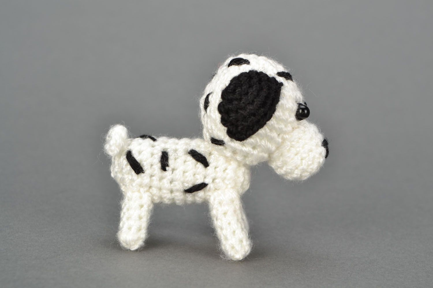 Jouet tricot au crochet Petit Dalmatien  photo 4