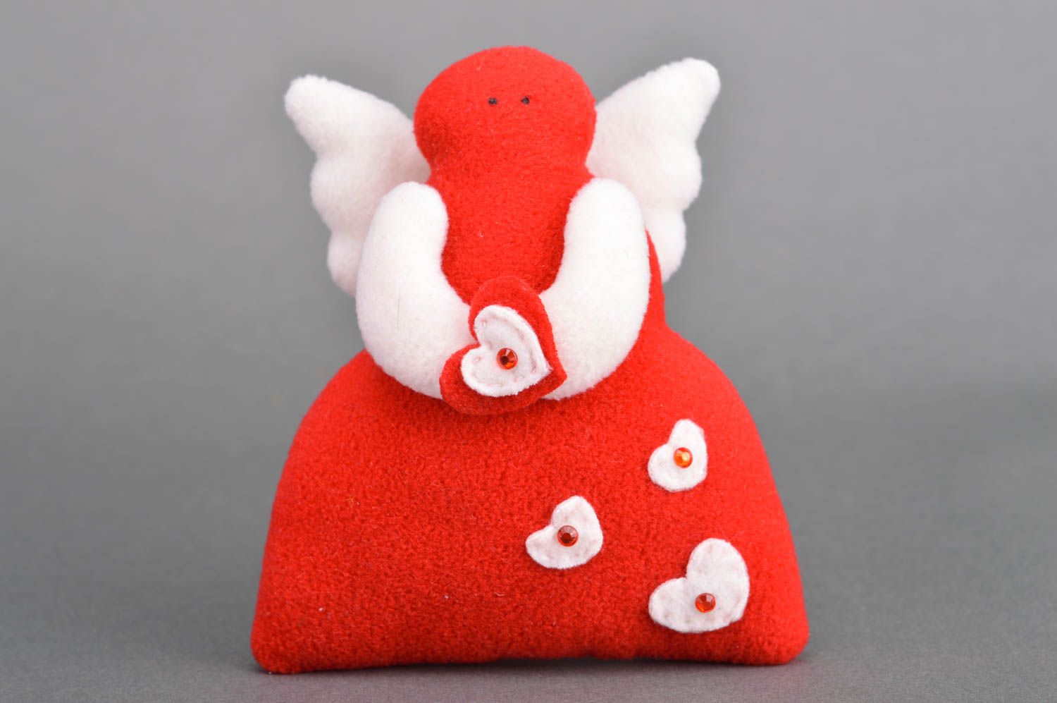 Handmade Deko Hänger Puppe Engel Deko Geschenk aus Stoff weich süß einzigartig  foto 2