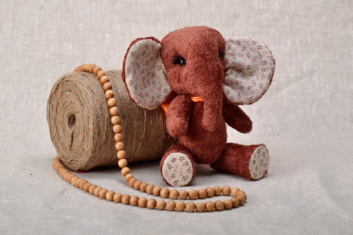 Brinquedo macio Elefante de Chocolate foto 1