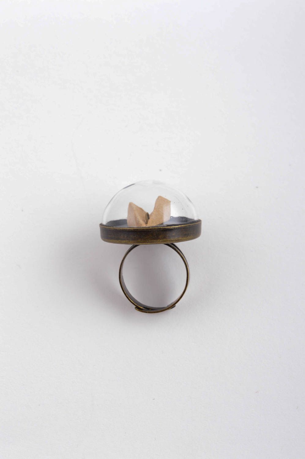 Красивое кольцо ручной работы элитная бижутерия необычное кольцо круглое фото 5
