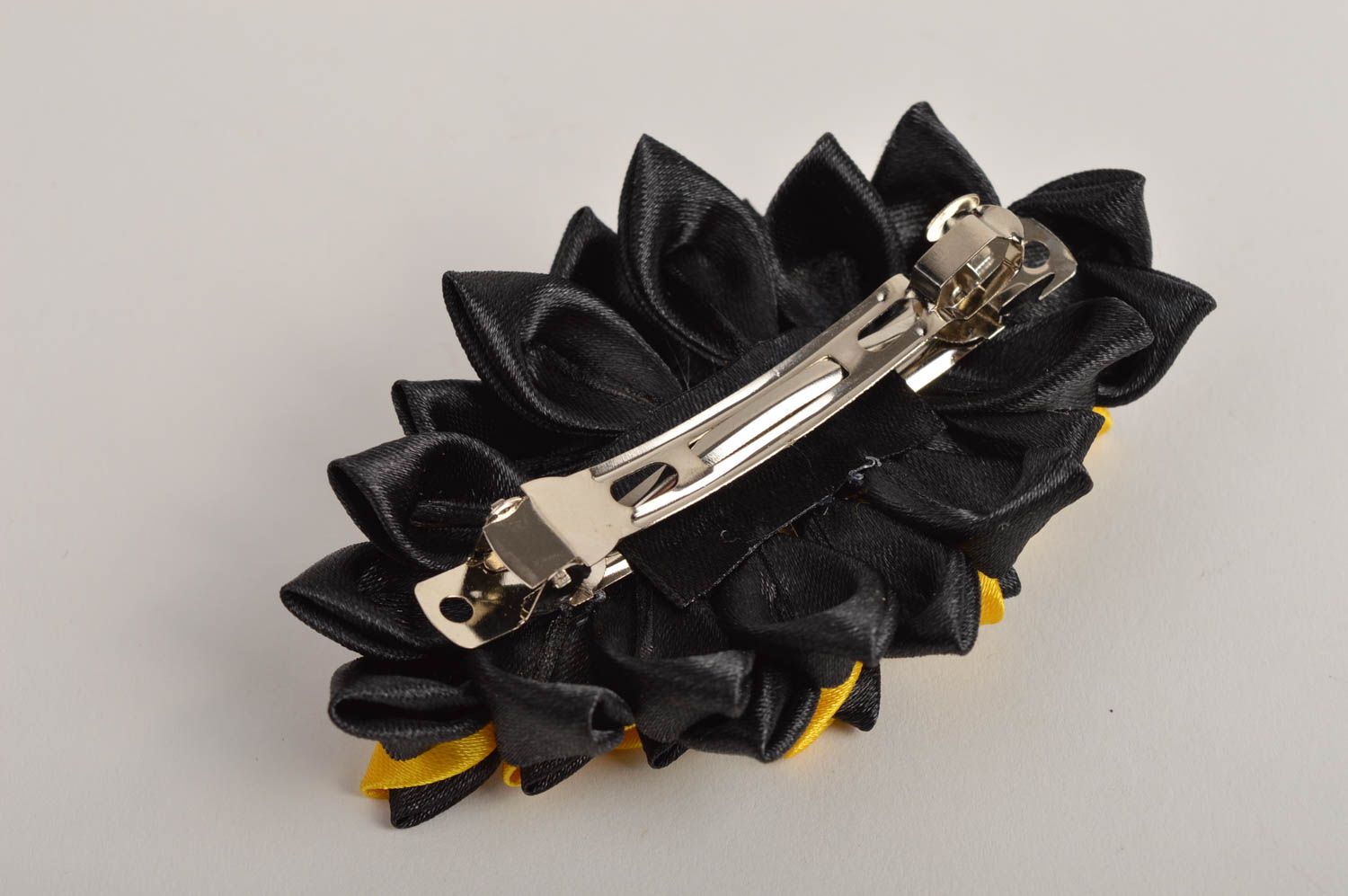 Stylish handmade hair clip kanzashi flower cool accessories for girls gift ideas photo 5