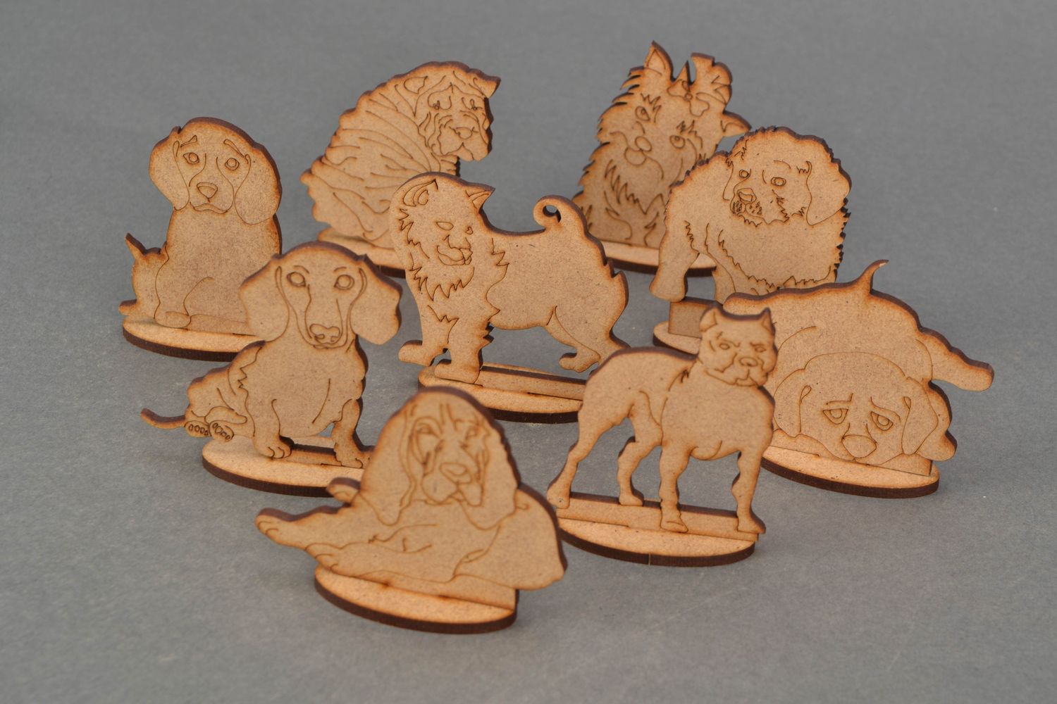 Set of craft blanks Figurines of Dogs photo 3