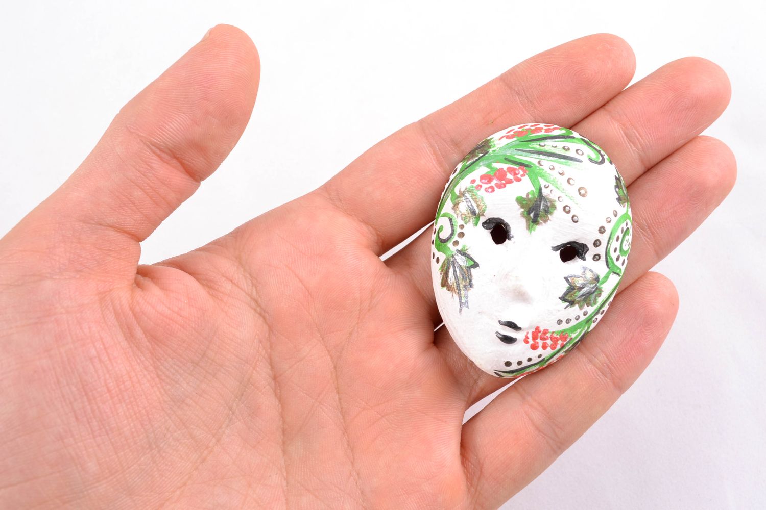 Masque miniature décoratif fait main photo 2