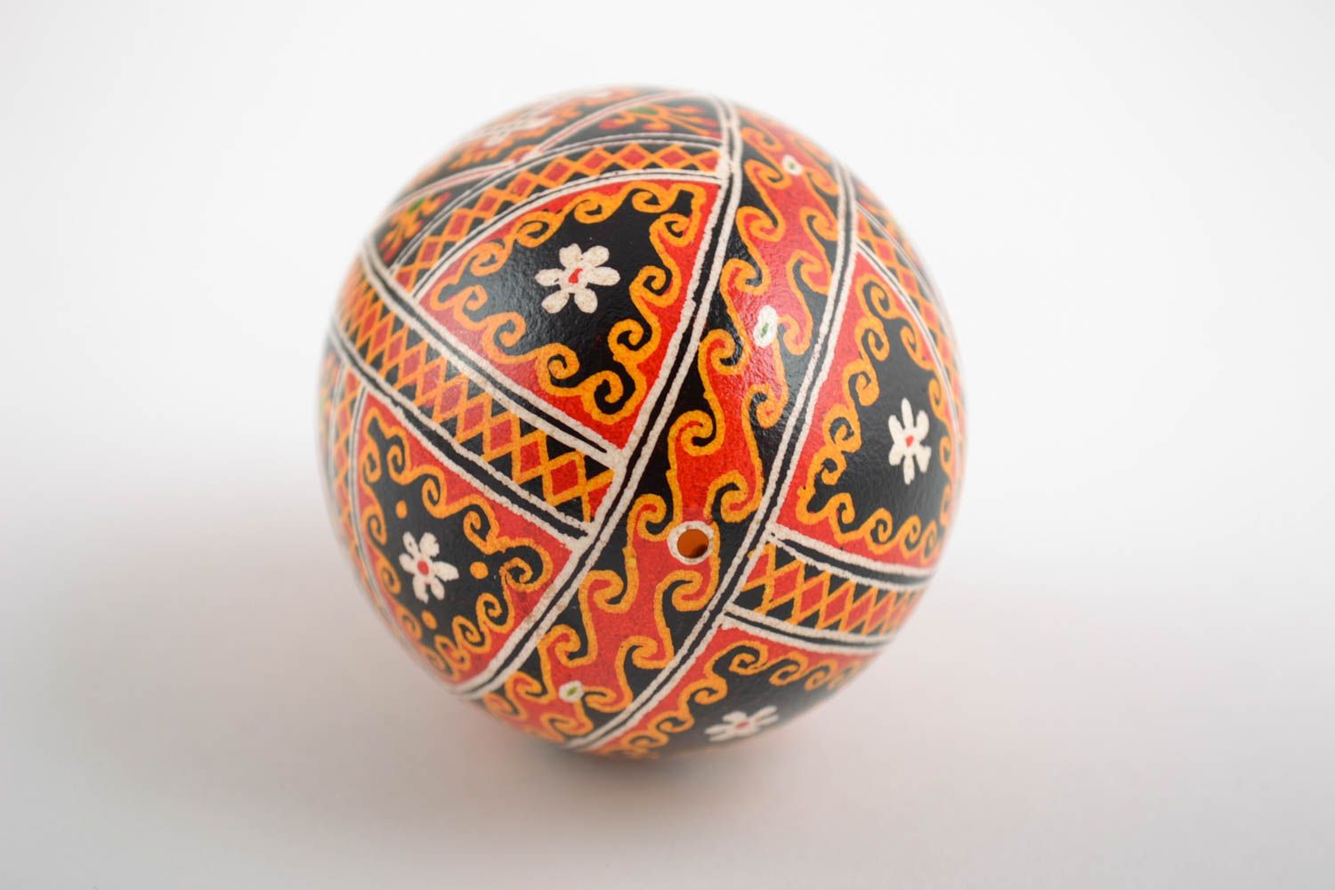 Huevo de Pascua de ganso pintado con acrílicos artesanal foto 4