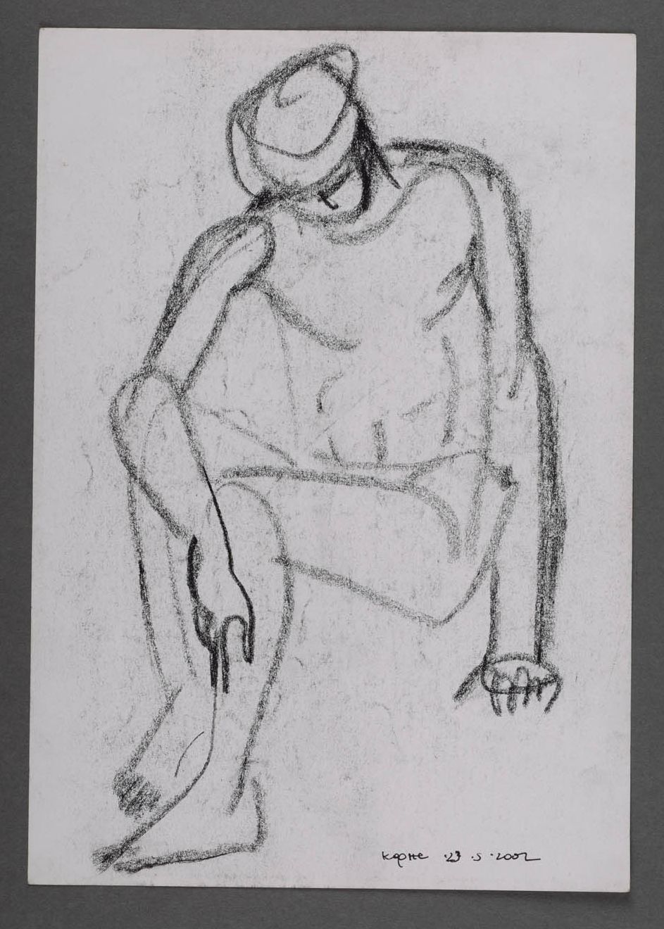 Charcoal sketch Male Figure photo 1