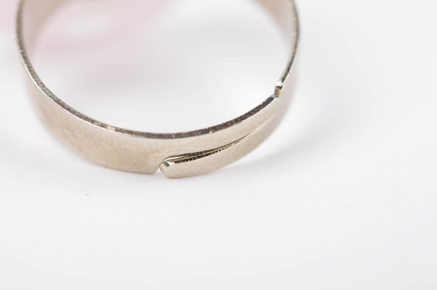 Кольцо ручной работы кольцо из стекла авторское украшение красивое кольцо фото 4