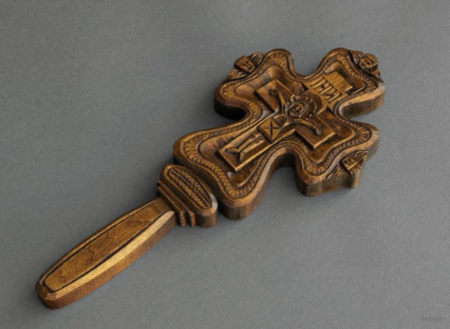 Croce di legno da parete fatta a mano Croce ortodossa Decorazioni di casa
 foto 1