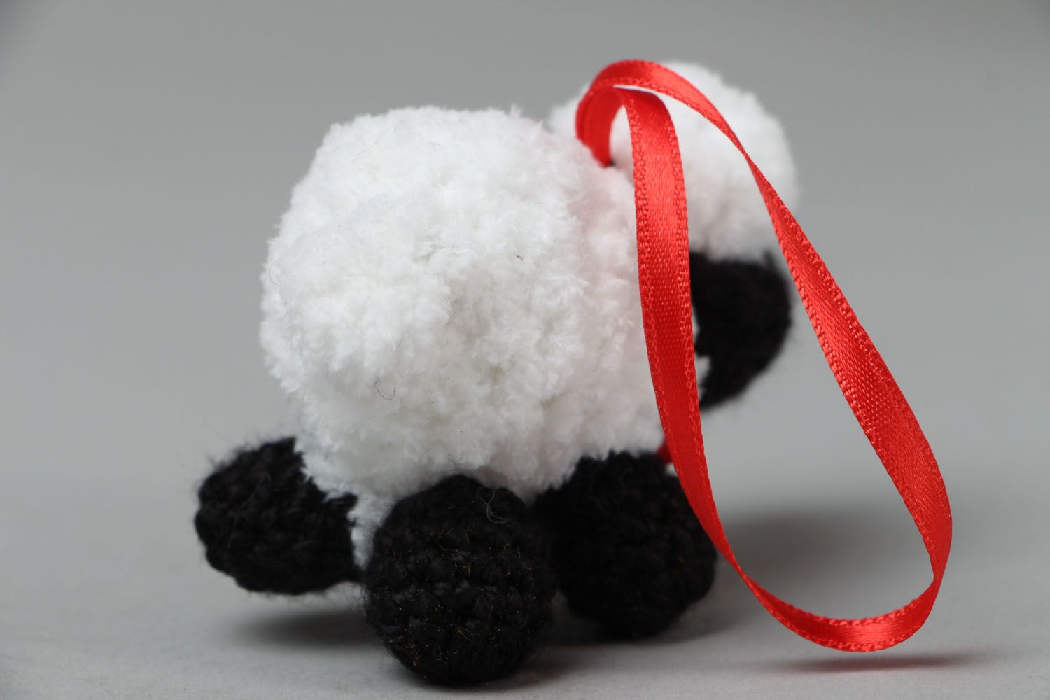 Handmade soft toy in the shape of lamb photo 3