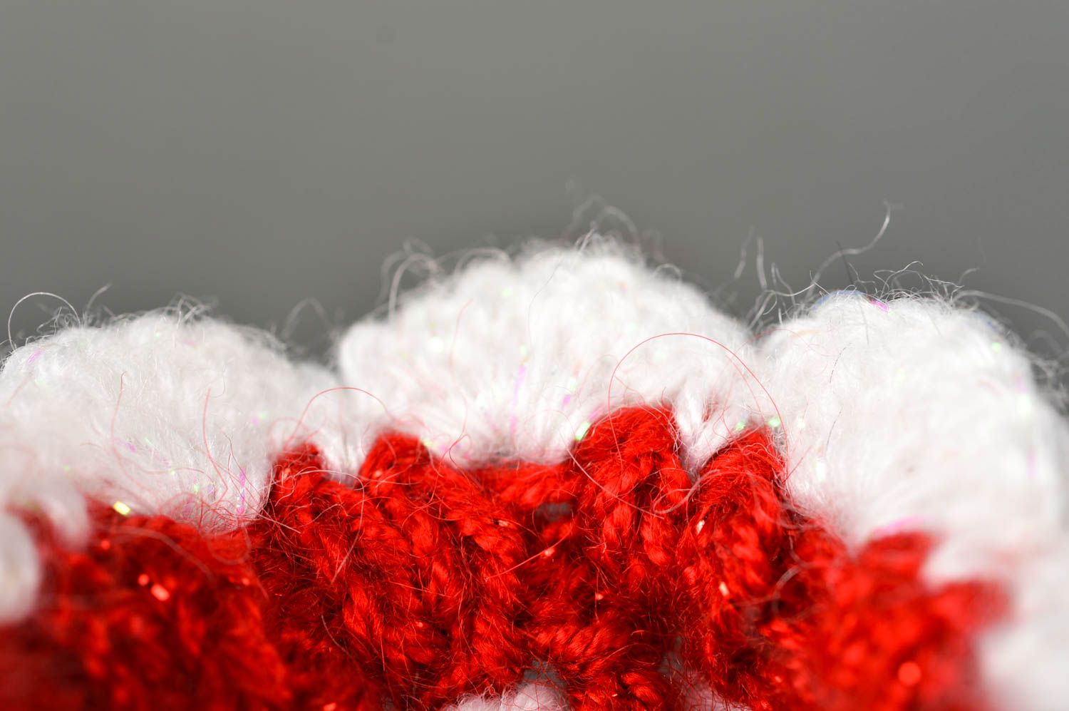 Chaussons rouges faits main Chaussures bébé tricotés au crochet Vêtement bébé photo 4
