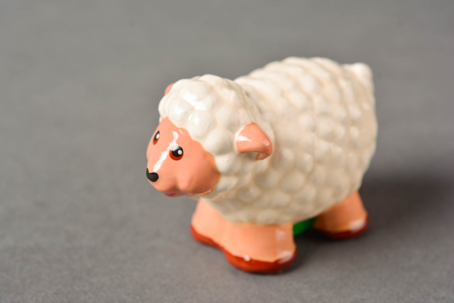 Figurine mouton blanc fait main Statuette platre Déco maison Cadeau insolite photo 3