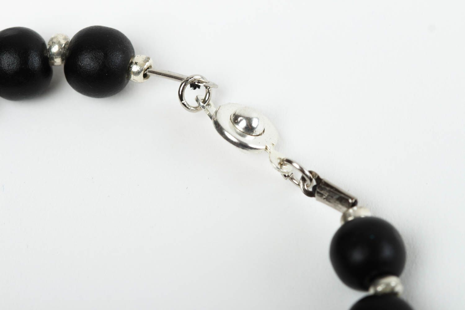Handmade bracelet with beads stylish accessories beaded jewelry wooden bracelet photo 5