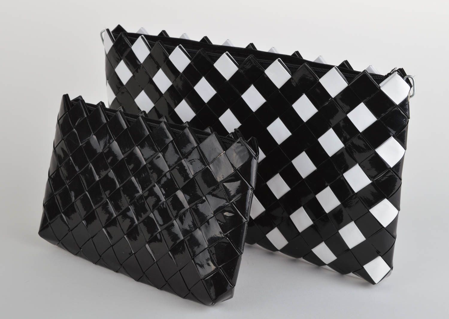 Клатчи стильные необычные клатчи ручной работы сумочки женские черно белые фото 2