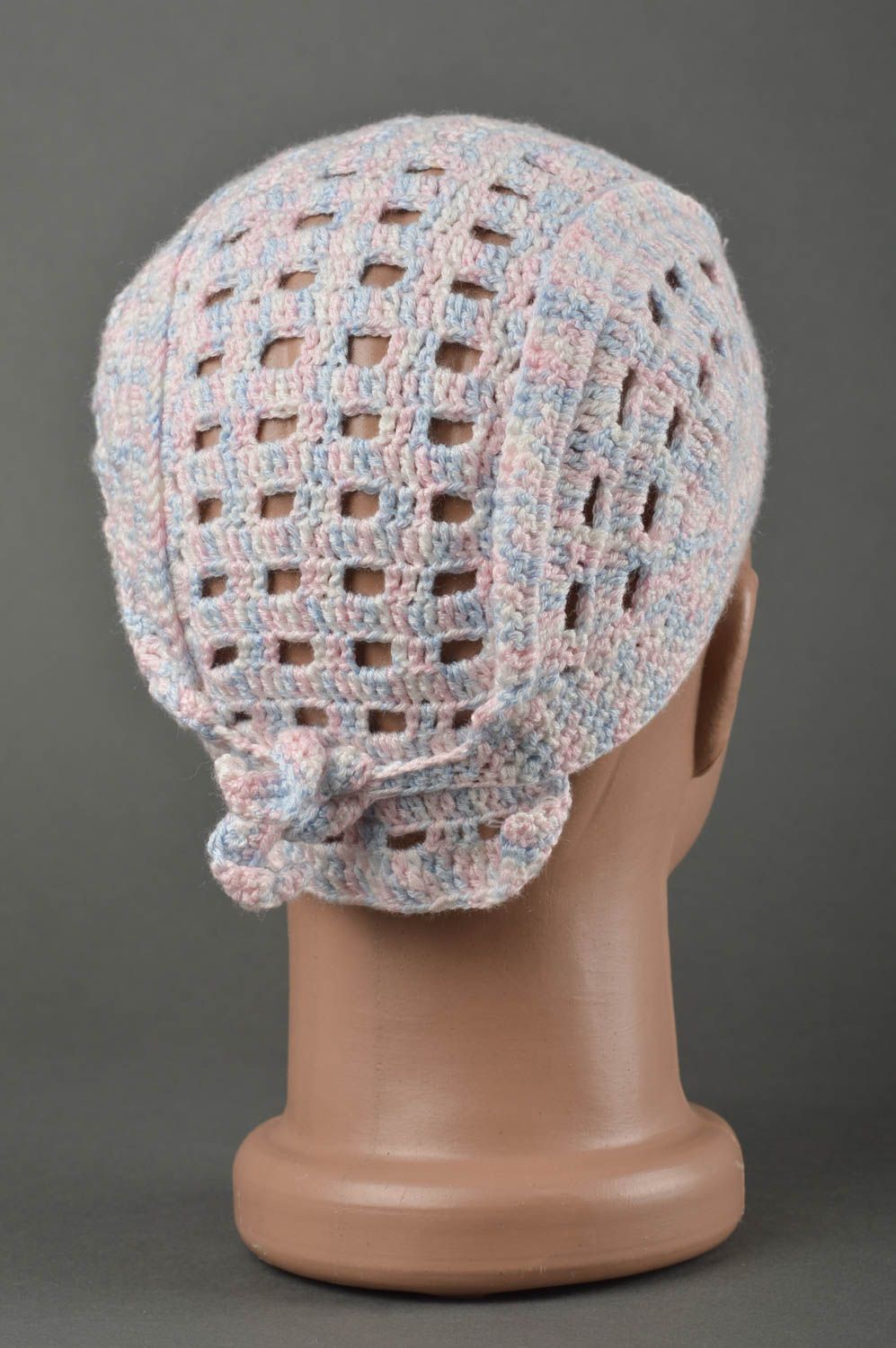 Bonnet tricot fait main Chapeau au crochet léger original Vêtement enfant photo 2