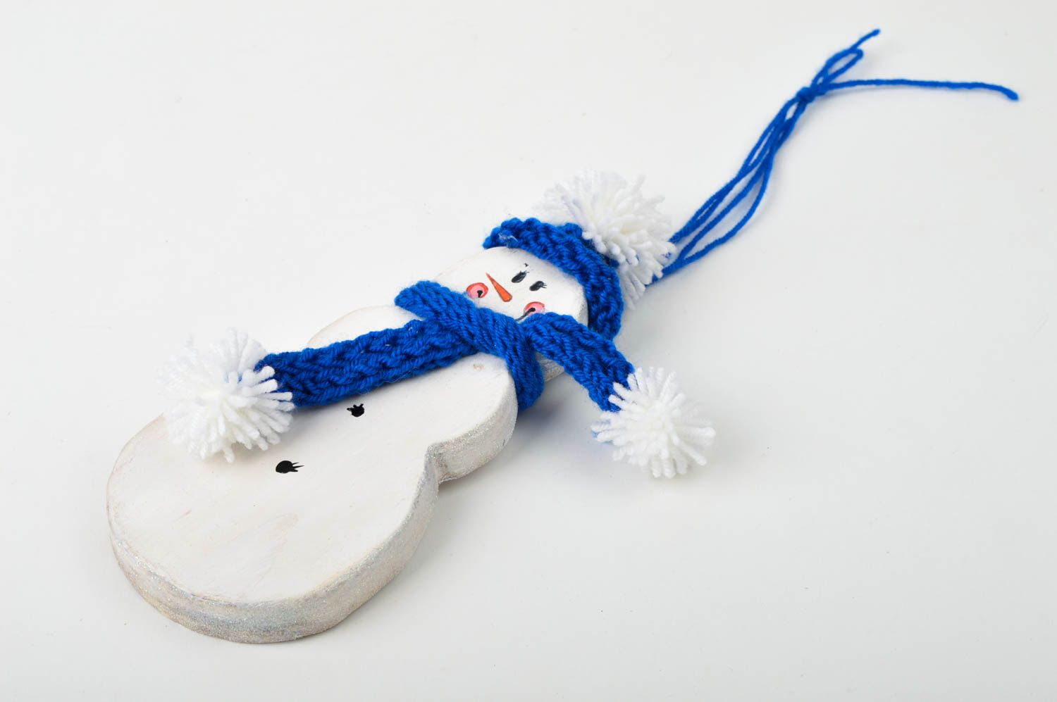 Weihnachtsbaum Anhänger handmade Figur Schneemann schöne Deko für Weihnachten foto 8