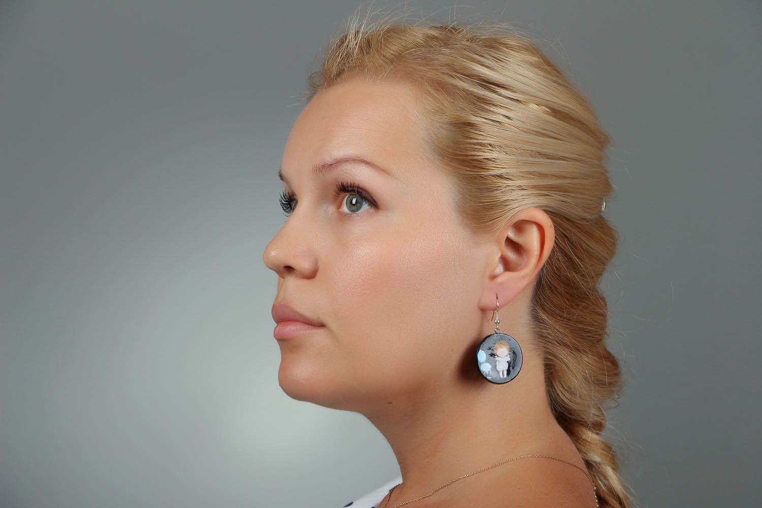 Original decoupage earrings photo 4