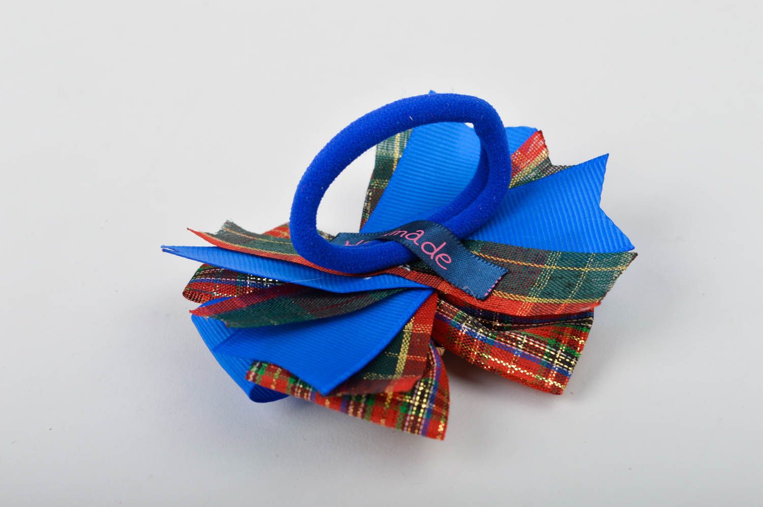 Handmade rep ribbon scrunchy bow scrunchy festive scrunchy hair accessories photo 5