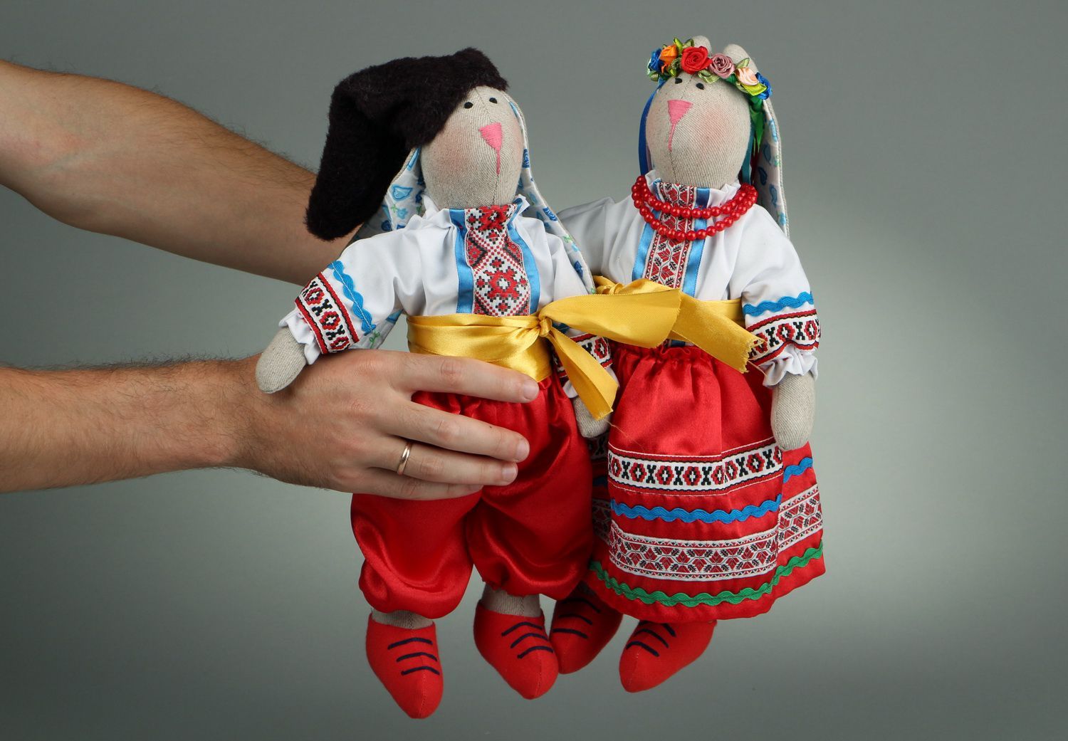 Puppen Hasen Textil foto 4