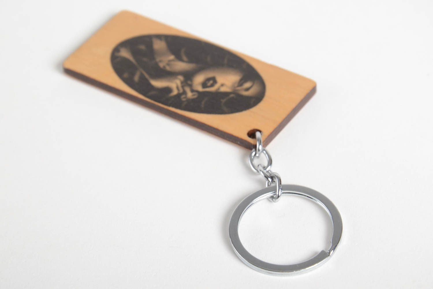 Handmade keychain unusual accessory for keys designer souvenir for men photo 4