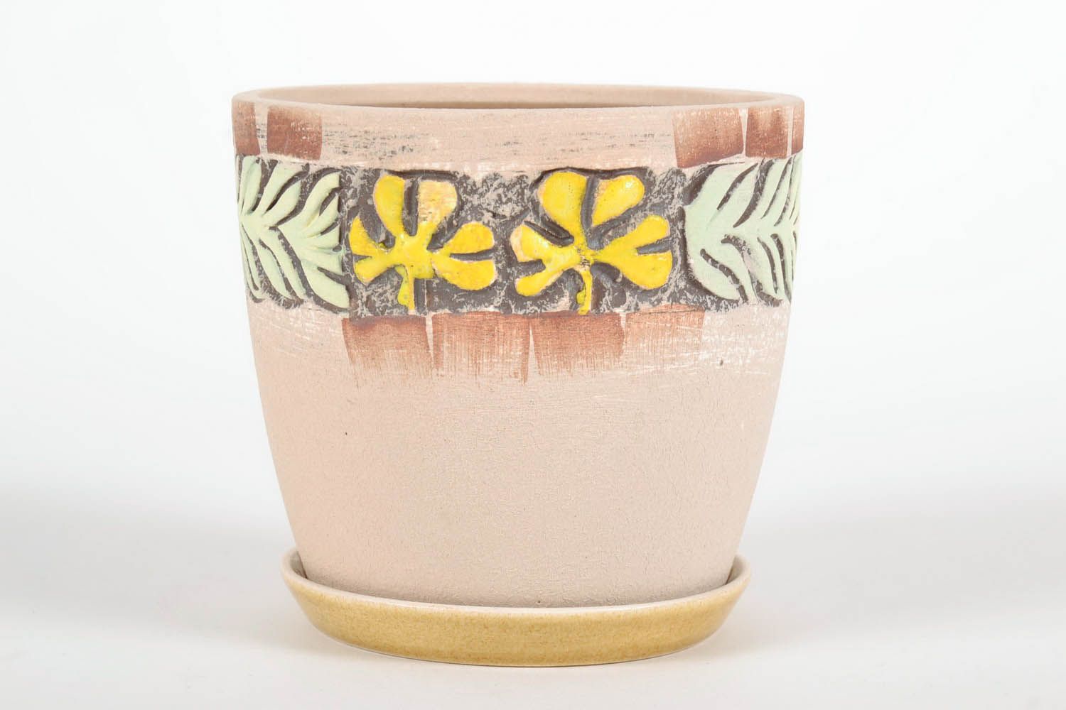 Ceramic flowerpot Viola photo 2
