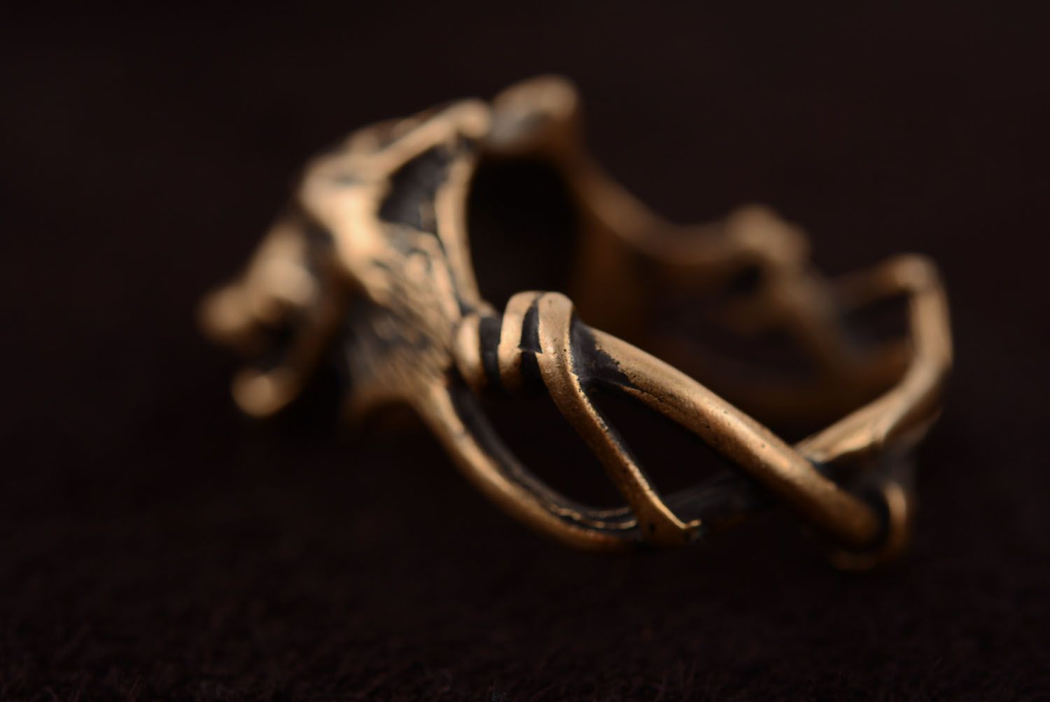 Ring aus Bronze Wolf foto 5