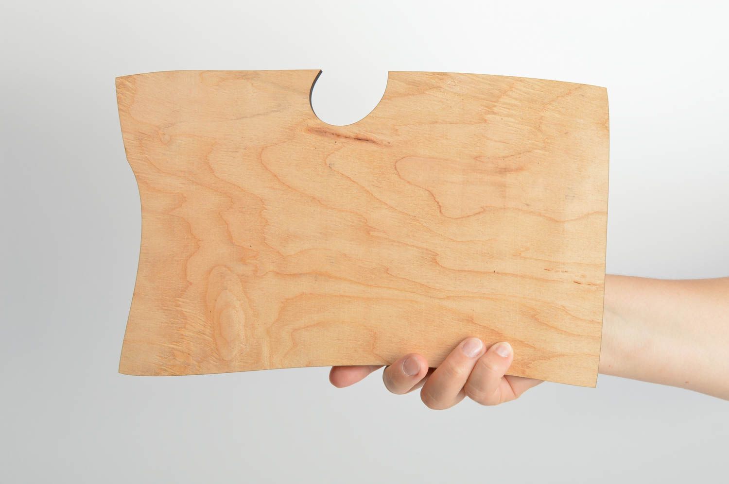 Handmade plywood craft blank of irregular shape for painting or decoupage  photo 5