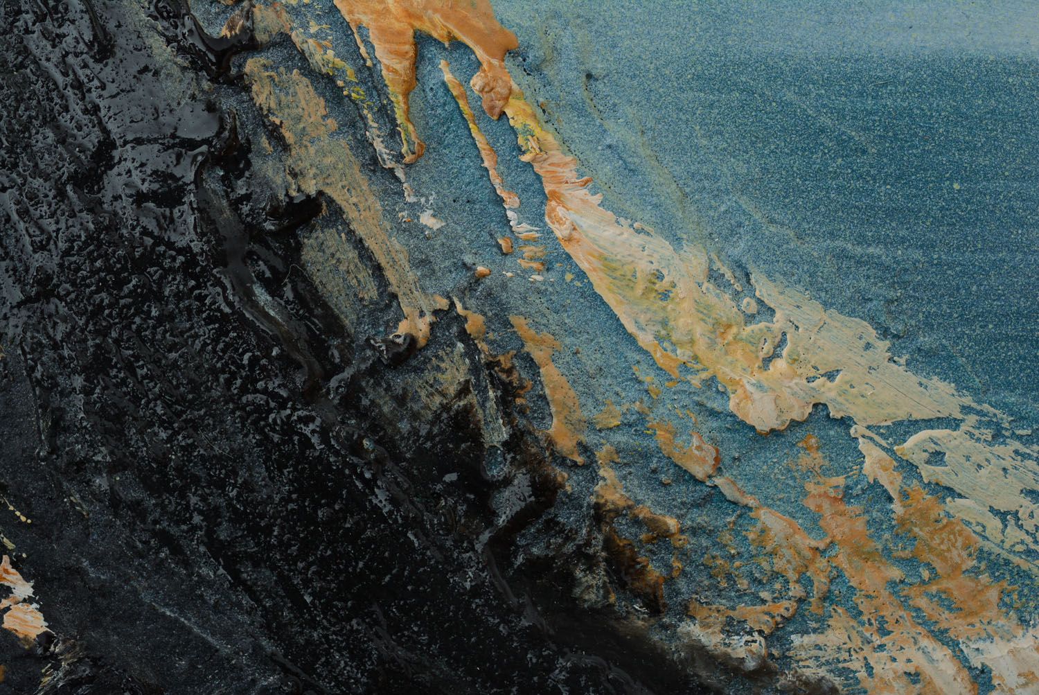 Pintura com paisagem a óleo Lua cheia foto 4