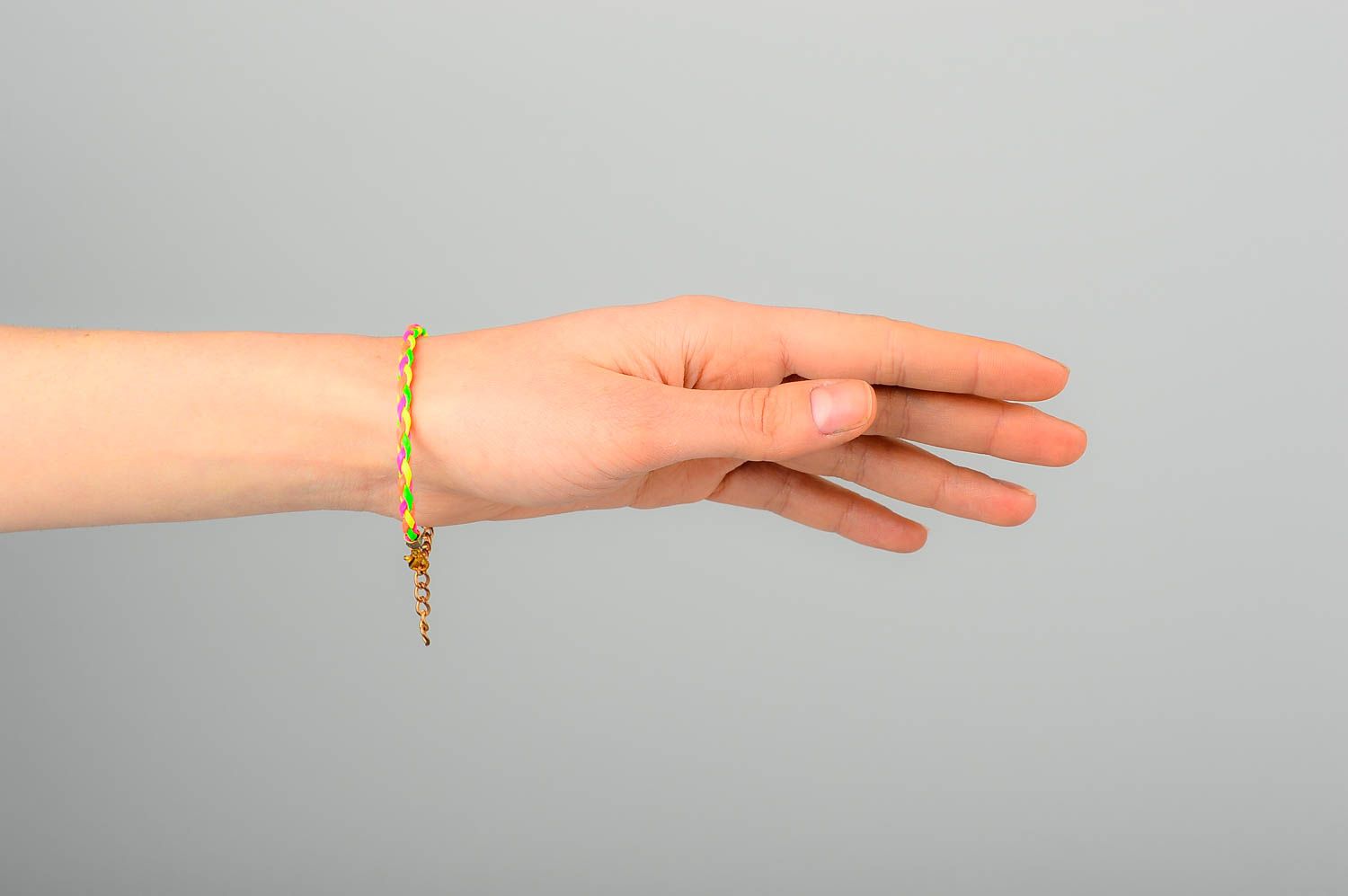 Bracelet simili-cuir Bijou fait main multicolore Accessoire pour femme original photo 2