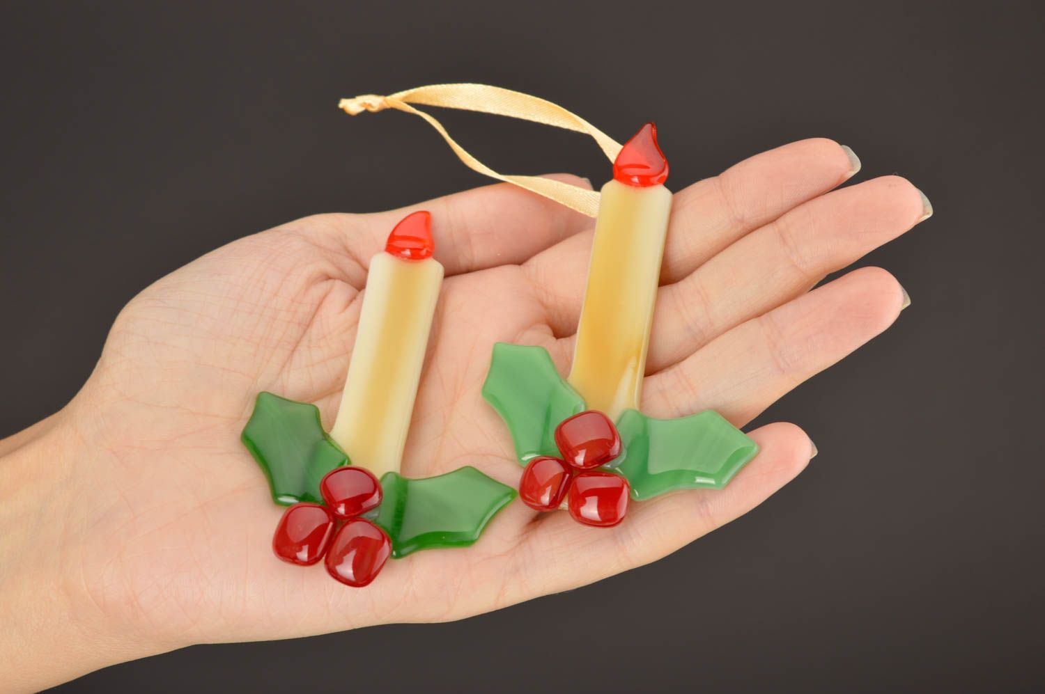 Adornos navideños artesanales objetos de decoración regalos de Navidad velas foto 1