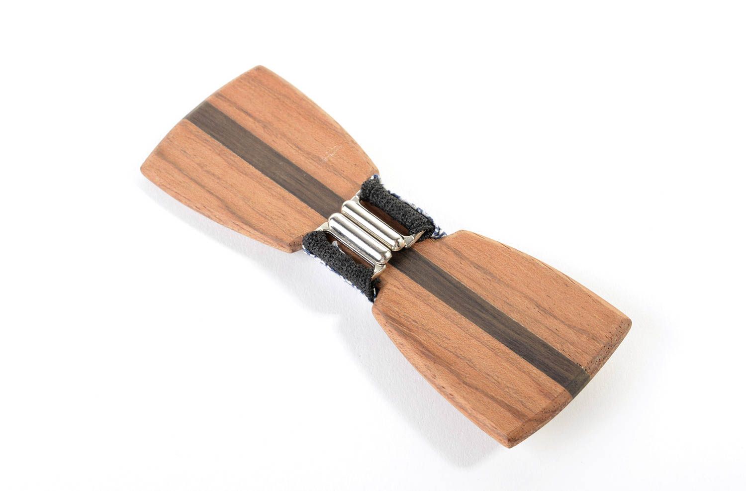 Corbata de moda hecha a mano de madera accesorio de moda regalo original foto 3