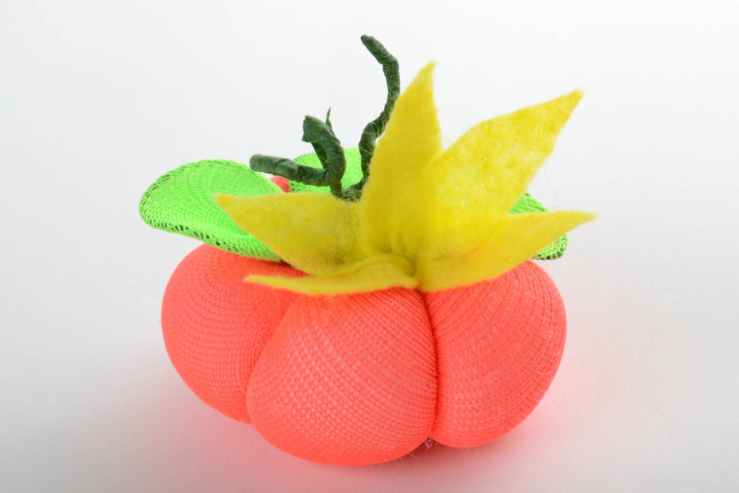 Nylon pumpkin for home decor handmade unusual interior toy for children photo 4