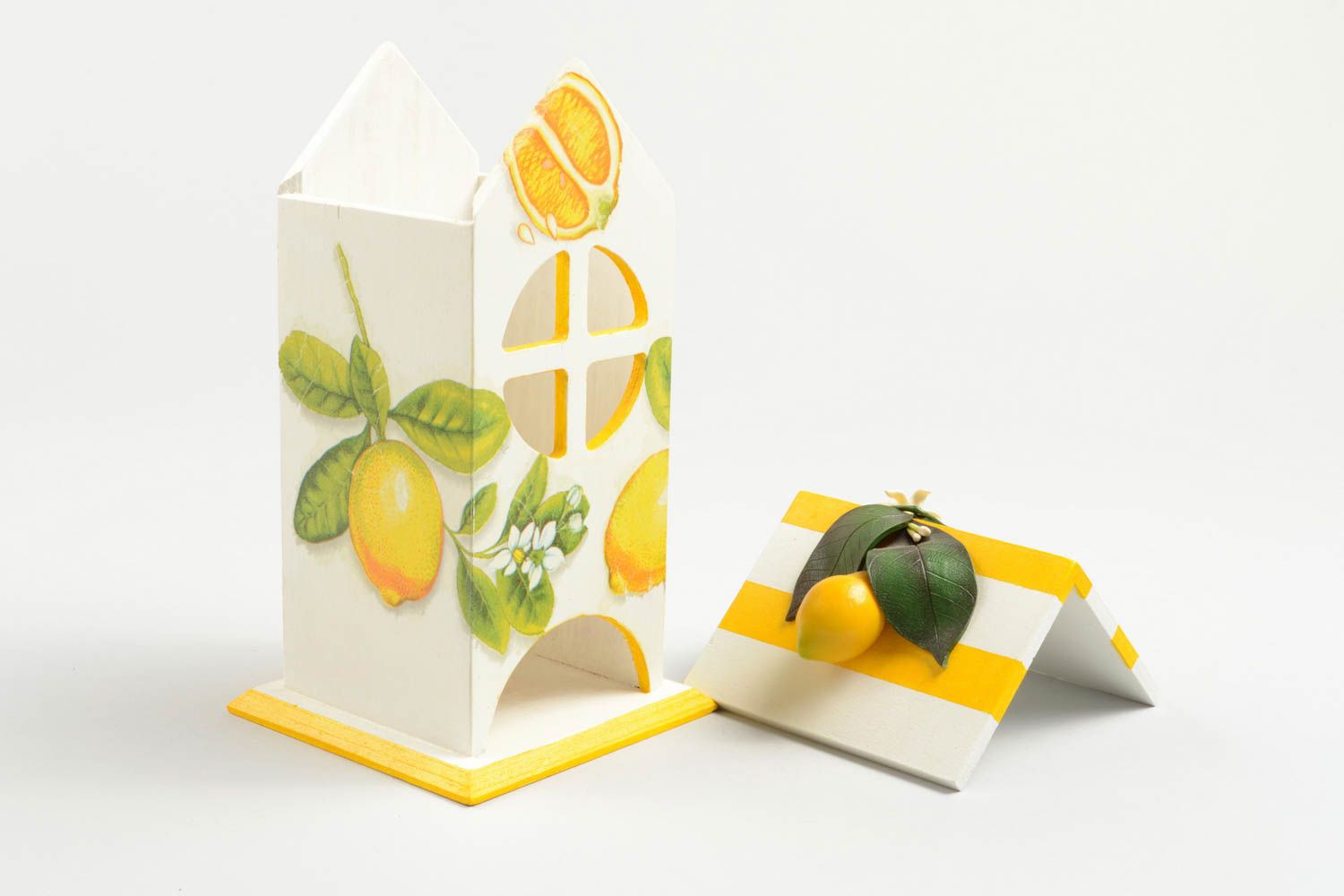 Beautiful handmade tea bag box wood craft kitchen organizer home design photo 4