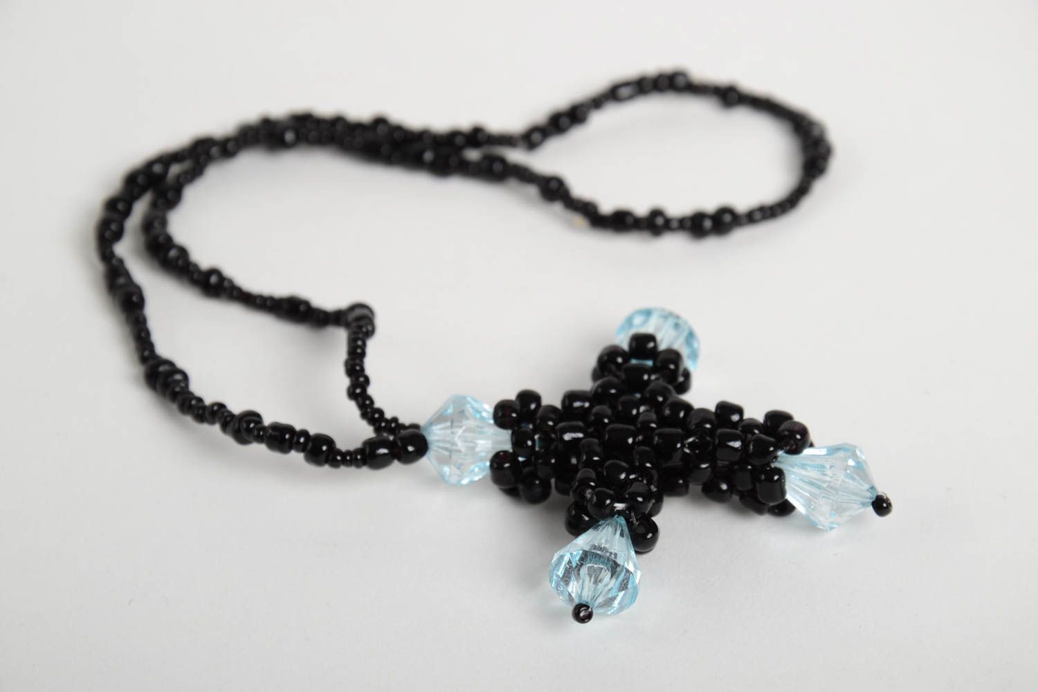 Handmade black accessories unusual designer trinket for car beautiful souvenir photo 5